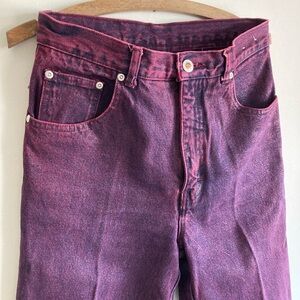 VINTAGE L.A. Blues Women's Western Deep Pink Purple Straight Leg Jeans